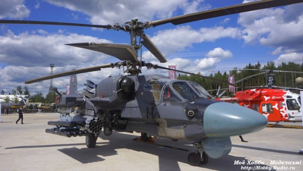 Вертолёт Ка-52 на выствке Армия 2015
