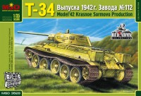 Советский средний танк Т-34 завода №112 «Красное Сормово» образца 1942 года (Артикул:MSD 3528)