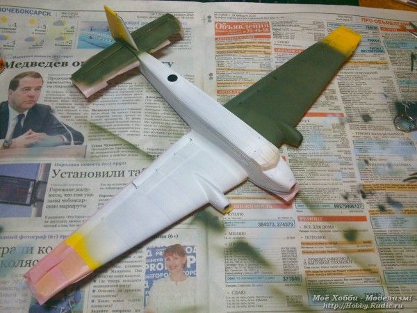 Сборка Junkers Ju-52 от Моделиста. Часть 2. Покраска