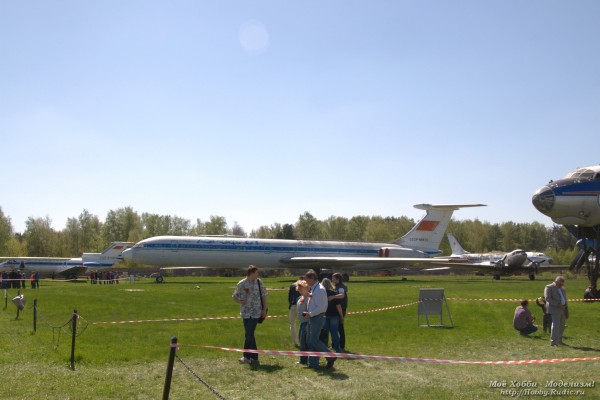 Фотография самолёта Ил-62 в авиамузее в Монино