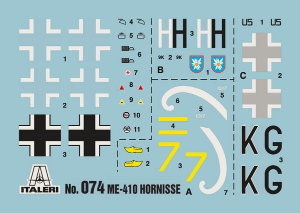 Обзор коробки: Me 410 Hornisse от Italery
