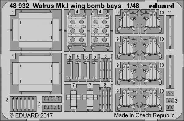Walrus Mk. I wing bomb bays 1/48