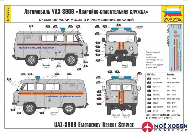 Инструкция о окраске модели УАЗ-3909