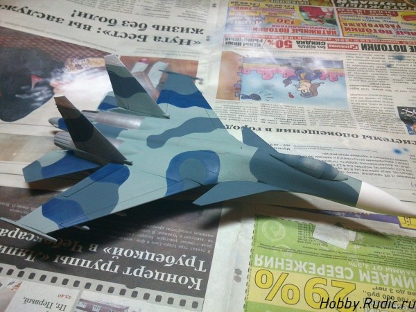 Сборка модели Су-33 от Звезды