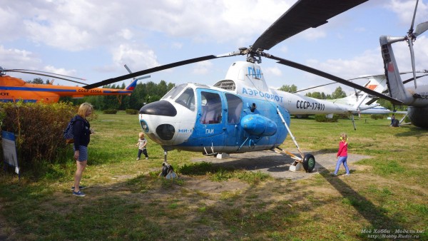 Вертолёт Ми-1 в Авиамузее Ульяновска