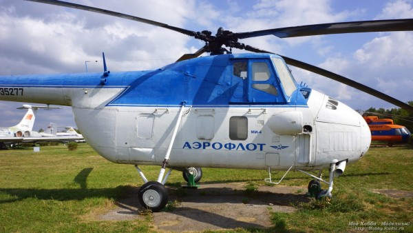 Вертолёт Ми-4 в Авиамузее Ульяновска