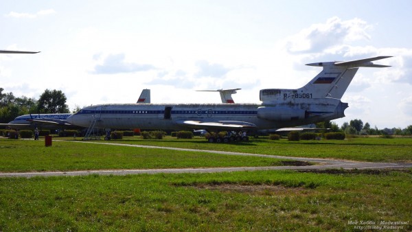 Самолёт Ту-154 в Авиамузее Ульяновска