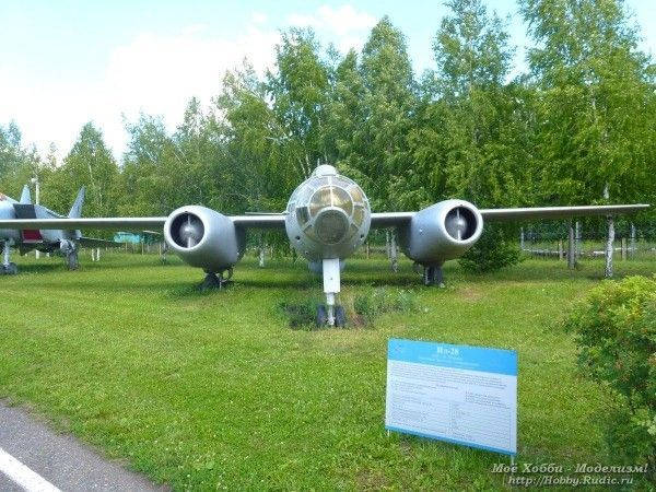 Самолёт Ил-28 в Авиамузее в Ульяновске