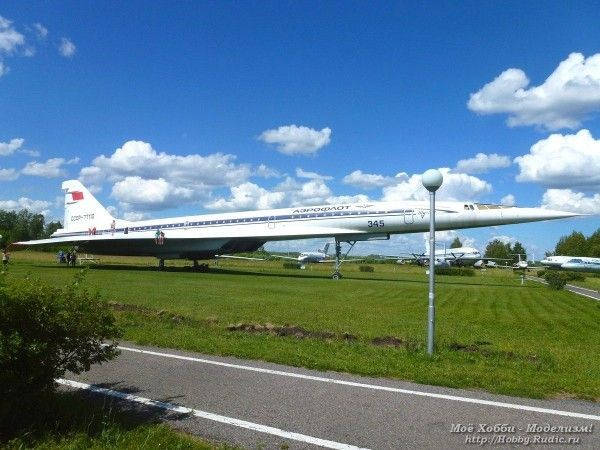 Сверхзвуковой пассажирский самолёт Ту-144 в Авиамузее в Ульяновске