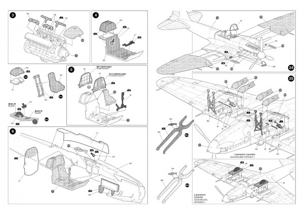 Инструкция по сборке Советский штурмовик Ил-2 в 48 масштабе от Звезды